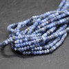 Natural Sodalite Gemstone FACETED Rondelle Beads - 3mm x 2mm - 15'' Strand