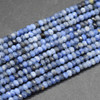 Natural Sodalite Gemstone FACETED Rondelle Beads - 3mm x 2mm - 15'' Strand