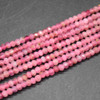 Natural Light Ruby Semi-Precious Gemstone FACETED Rondelle Beads - 3mm x 2mm - 15'' Strand