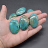 Natural Large Oval Shaped Shattuckite Semi-precious Gemstone Cabochons  - 1 Count - 4 Options