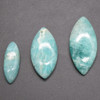 Natural Large Marquise Shaped Amazonite Semi-precious Gemstone Cabochons  - 1 Count - 3 Options