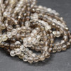 Natural Multi Coloured Smoky Quartz Mix Semi-Precious Gemstone FACETED Round  Beads - 4mm - 15'' Strand