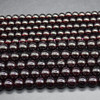 Natural Garnet Grade A+ Semi-Precious Gemstone Round Beads - 6mm, 8mm sizes - 15'' Strand