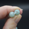 Large Hole (2.5mm) Beads - Amazonite Semi-Precious Gemstone Round Beads - 8mm - 15'' strand
