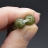 Large Hole (2.5mm) Beads -  Natural Green Jade Semi-Precious Gemstone Round Beads - 8mm - 15'' strand Large Hole (2.5mm) Beads -  Natural Green Jade Semi-Precious Gemstone Round Beads - 8mm - 15'' strand