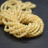 Natural Yellow Apatite Semi-Precious Gemstone FACETED Round Beads - 2mm - 15'' Strand