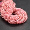 Natural Red Lazasine Andesine Red Labradorite Semi-Precious Gemstone FACETED Round Beads - 1.8mm - 2mm - 15'' Strand