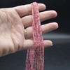 Natural Red Lazasine Andesine Red Labradorite Semi-Precious Gemstone FACETED Round Beads - 1.8mm - 2mm - 15'' Strand