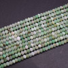 Natural Australian Chrysoprase Semi-Precious Gemstone FACETED Rondelle Spacer Beads - 3mm x 2mm -  15'' Strand