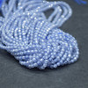 Cubic Zirconia FACETED Round Beads - Tanzanite Purple - 2mm - 15'' Strand