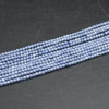 Cubic Zirconia FACETED Round Beads - Tanzanite Purple - 2mm - 15'' Strand