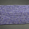 Cubic Zirconia FACETED Round Beads - Lavender Purple - 2mm, 3mm Sizes - 15'' Strand