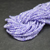 Cubic Zirconia FACETED Round Beads - Lavender Purple - 2mm, 3mm Sizes - 15'' Strand