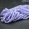 Cubic Zirconia FACETED Round Beads - Lavender Purple - 2mm, 3mm Sizes - 15'' Strand