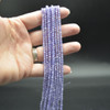 Cubic Zirconia FACETED Round Beads - Lavender Purple - 2mm, 3mm Sizes - 15'' Strand