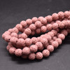 Coloured Lava Stone (Dyed) Round Beads - 8mm - 15'' Strand