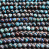 Natural Phoenix Turquoise Semi-precious Gemstone Round Beads - 6mm, 7-8mm - 22 inch Strand