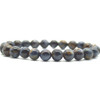 Blue Pietersite Round Bead Sample Strand/Bracelet  7mm to 8mm, 7 Inches