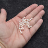 Saltwater Japanese Akoya Half-Drilled Round White Pearl Beads  1 Pair (2pcs) for Earrings or Ring  4 Size Options