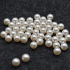 Saltwater Japanese Akoya Full-Drilled Round White Pearl Beads 1 Pair (2pcs) for Earrings or Ring, 5 Size Options