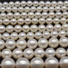 Saltwater Japanese Akoya Round White Pearl Beads 16'', 4 sizes options, for Jewellery making
