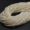 White Freshwater Baroque Keshi Nugget Pearl Beads  34mm x 2mm  15'' Strand, for Jewellery Making