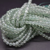 Strawberry Quartz Round Beads - Pale Green - 6mm - 20'' Strand, for Jewellery Making, DIY