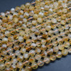 Citrine Round Beads - Cloudy - 8.5mm - 9mm - 15'' Strand, for Jewellery Making, DIY