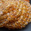 Citrine Round Beads - A+ - 4mm, 6mm, 8mm, 15'' Strand, for Jewellery Making, DIY