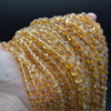Citrine Round Beads - A+ - 4mm, 6mm, 8mm, 15'' Strand, for Jewellery Making, DIY