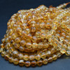 Citrine Round Beads - A+ - 4mm, 6mm, 8mm, 15'' Strand, for Jewellery Making, DIY