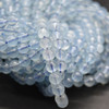 Aquamarine Round Beads - 5mm - 5.7mm - Grade A+ - 22'' Strand, for Jewellery Making, DIY