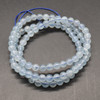 Aquamarine Round Beads - 5mm - 5.7mm - Grade A+ - 22'' Strand, for Jewellery Making, DIY