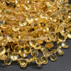 Citrine FACETED Oval Beads - 8mm-10mm , 1 Pair or 3 Pairs, for Jewellery Making