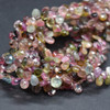Multi-Colour Tourmaline FACETED Teardrop Beads - 5mmx4mm , 10 Pcs, for Jewellery Making