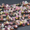 Multi-Colour Tourmaline FACETED Teardrop Beads - 5mmx4mm , 10 Pcs, for Jewellery Making