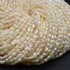 Freshwater Rice Pearl Beads - White - 3mm - 5mm - 14'' Strand, for Jewellery Making