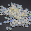 Ethiopian Welo Opal (Cream) Teardrop Beads - 7mm - 10mm - 1 Pair (2pcs) - for Jewellery Making - Top Grade