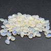 Ethiopian Welo Opal (Cream) Teardrop Beads - 7mm - 10mm - 1 Pair (2pcs) - for Jewellery Making - Top Grade
