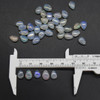 Ethiopian Welo Opal (Cream) Teardrop Beads - 7mm - 10mm - 1 Pair (2pcs) - for Jewellery Making - Top Grade
