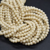 River Stone (cream) Jasper Semi-precious Gemstone Round Beads - 3mm - 14'' Strand