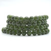 Canadian Jade Gemstone Round Beads Sample strand / Bracelet - 6mm or 8mm Sizes - 7.5 inches Canadian Jade Gemstone Round Beads Sample strand / Bracelet - 6mm or 8mm Sizes - 7.5 inches