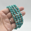 Amazonite (Teal) Gemstone Round Beads Sample strand / Bracelet - 6mm or 8mm Sizes - 7.5 inches Amazonite (Teal) Gemstone Round Beads Sample strand / Bracelet - 6mm or 8mm Sizes - 7.5 inches