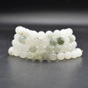 Mountain Jade (Green) Gemstone Round Beads Sample strand / Bracelet - 6mm or 8mm Sizes - 7.5 inches
