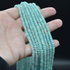 Amazonite FACETED Rondelle Spacer Beads - 4mm x 2mm - 15'' Strand, for Jewellery Making