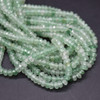 Green Strawberry Quartz FACETED Rondelle Spacer Beads - 4mm x 2mm - 15'' Strand, for Jewellery Making
