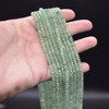 Green Strawberry Quartz FACETED Rondelle Spacer Beads - 4mm x 2mm - 15'' Strand, for Jewellery Making