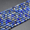 Lapis Lazuli FACETED Rondelle Spacer Beads - 4mm x 2mm - 15'' Strand, for Jewellery Making