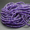 Uruguay Amethyst Round Beads - 4mm, 5mm, 6mm Sizes - For Jewellery Making