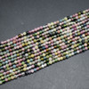 Watermelon Tourmaline (Light) Round Beads - 2mm or 3mm sizes - 15'' Strand, for Jewellery Making